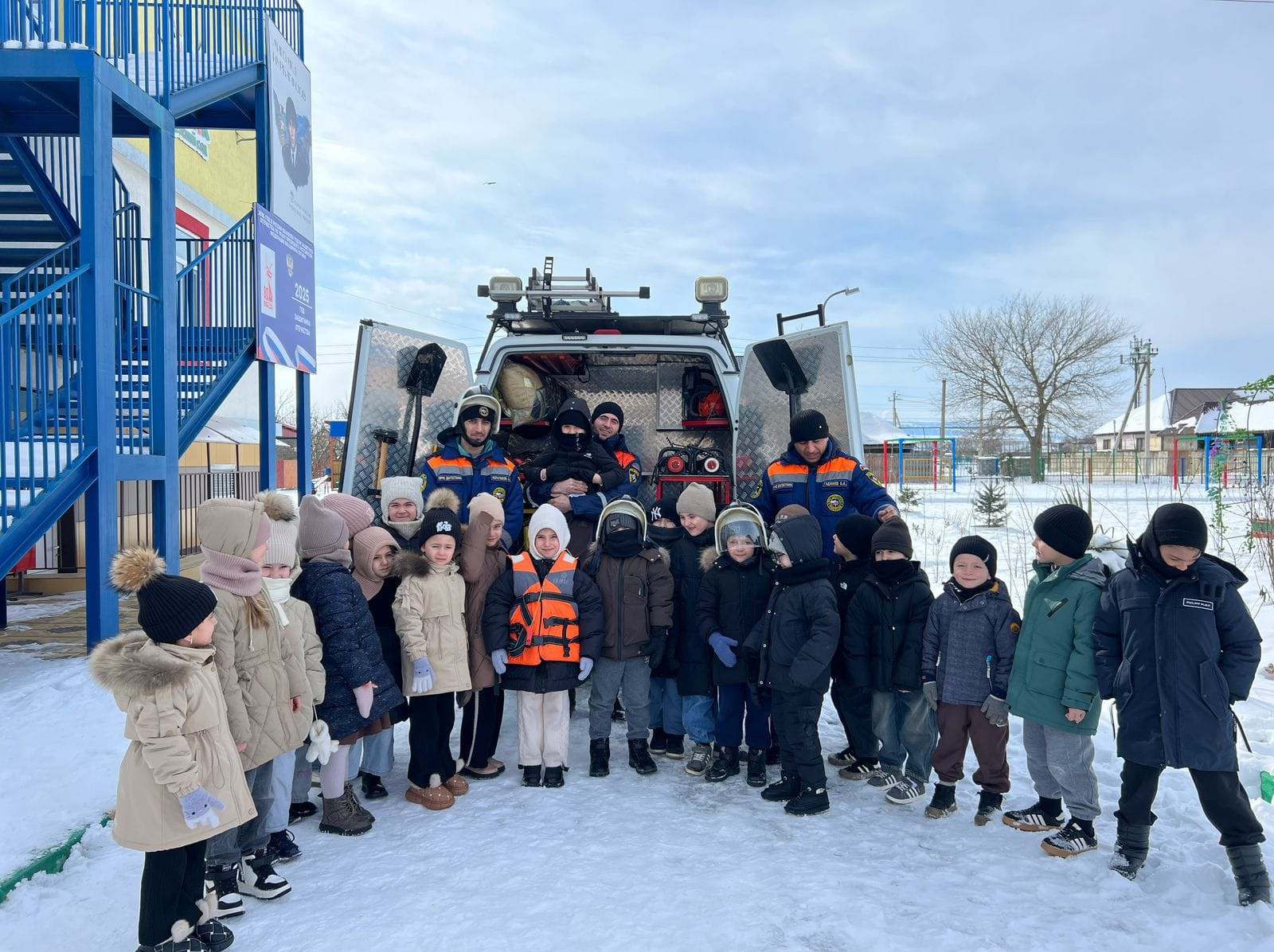Урок безопасности от спасателей Хасавюртовского ПСП